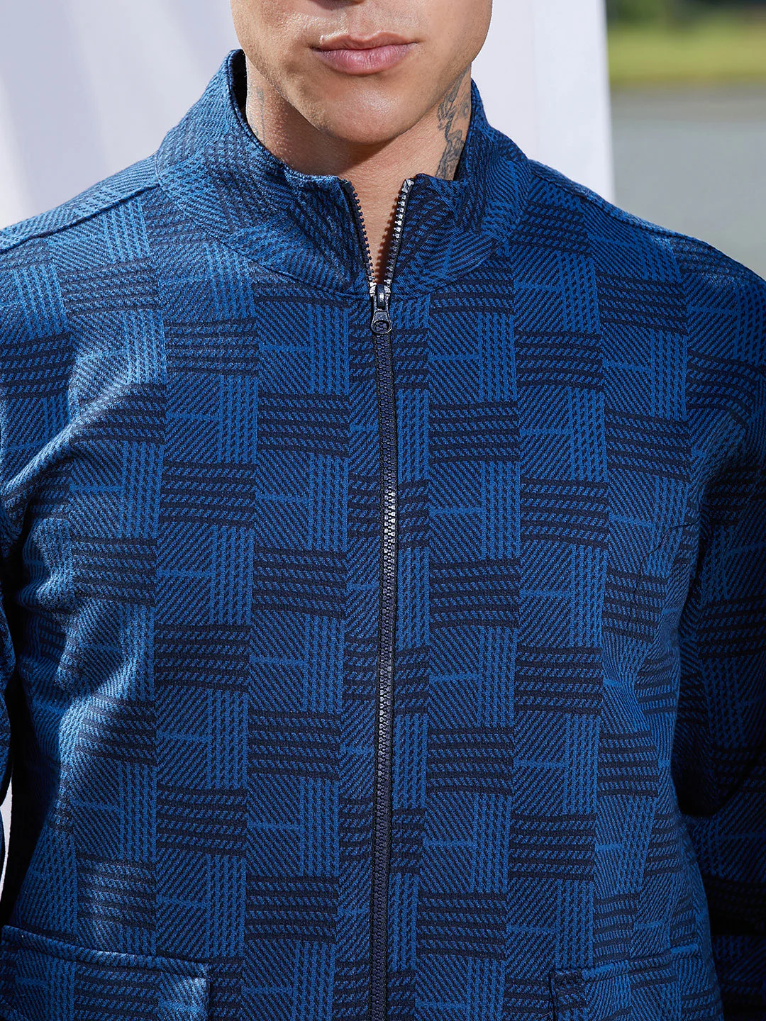 Textured Jacket With Flap Pocket - Image 7