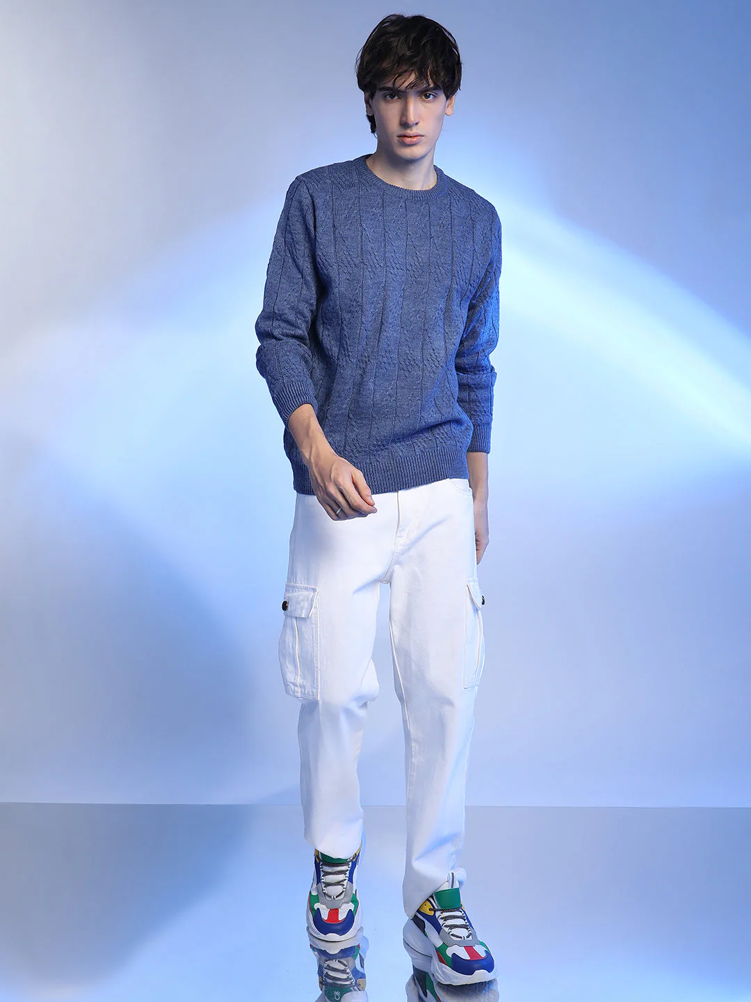 Textured Knit Pullover Sweater - Image 5