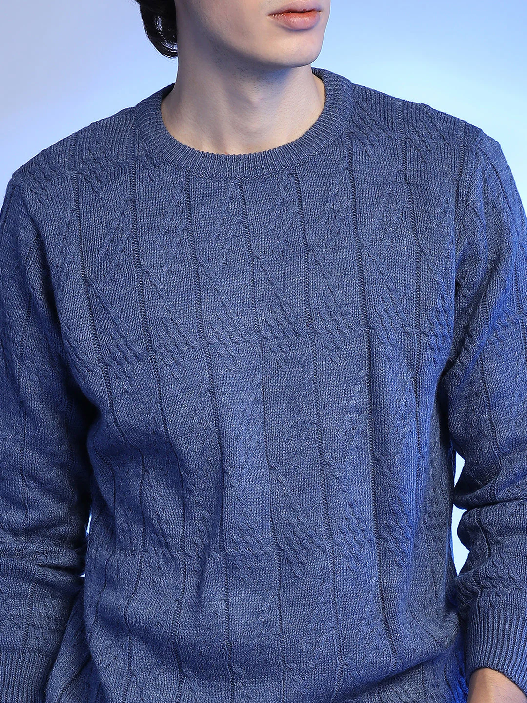Textured Knit Pullover Sweater - Image 7