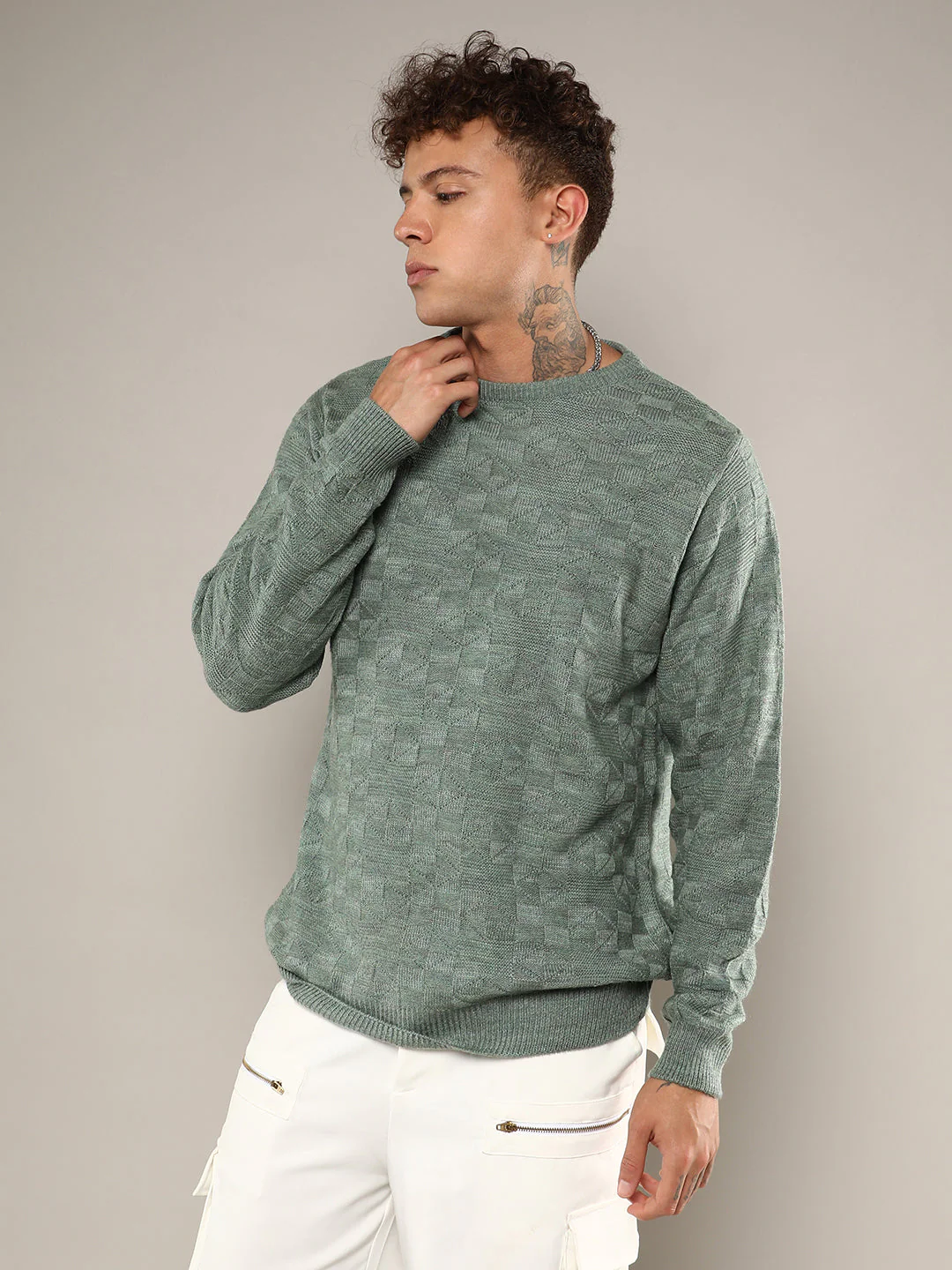 Textured Knit Sweater - Image 3