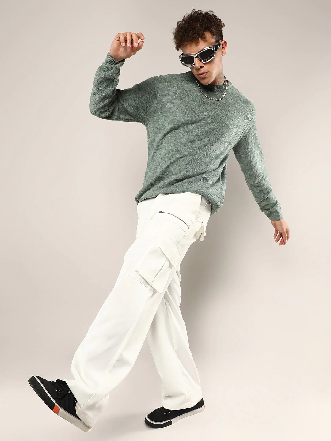 Textured Knit Sweater - Image 6