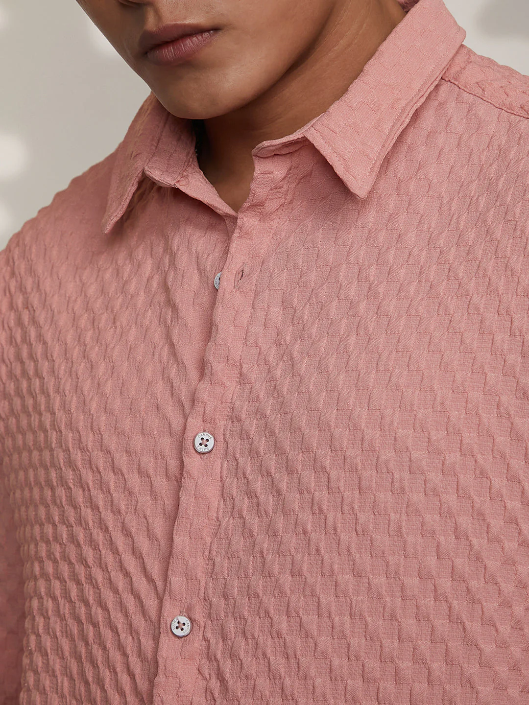 Cubic-Textured Oversized Shirt - Image 7