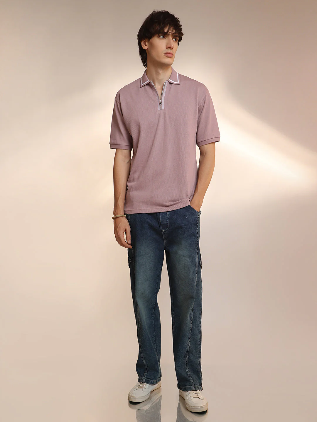 Micro-Waffle Polo T-Shirt - Image 5