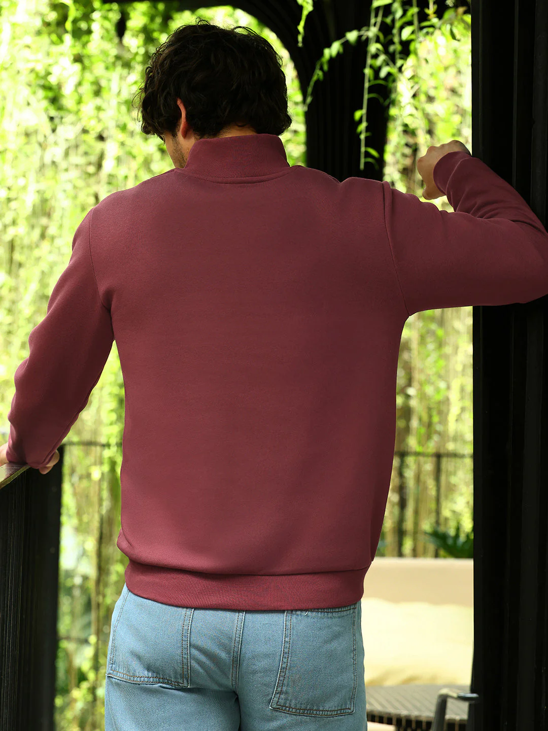 Panel-Stitch Knit Sweatshirt - Image 4