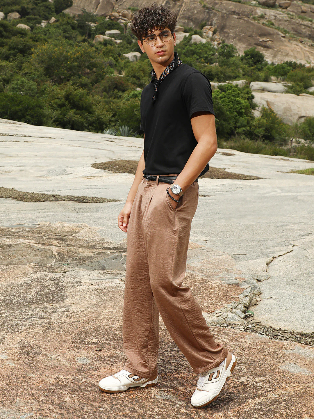Lightweight - Creased-Pleated Straight Trousers - Image 6