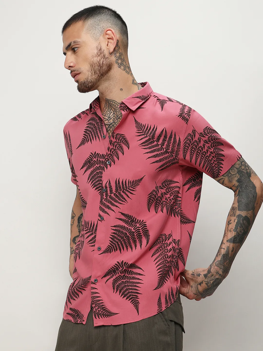 Contrast Fern Shirt - Image 3