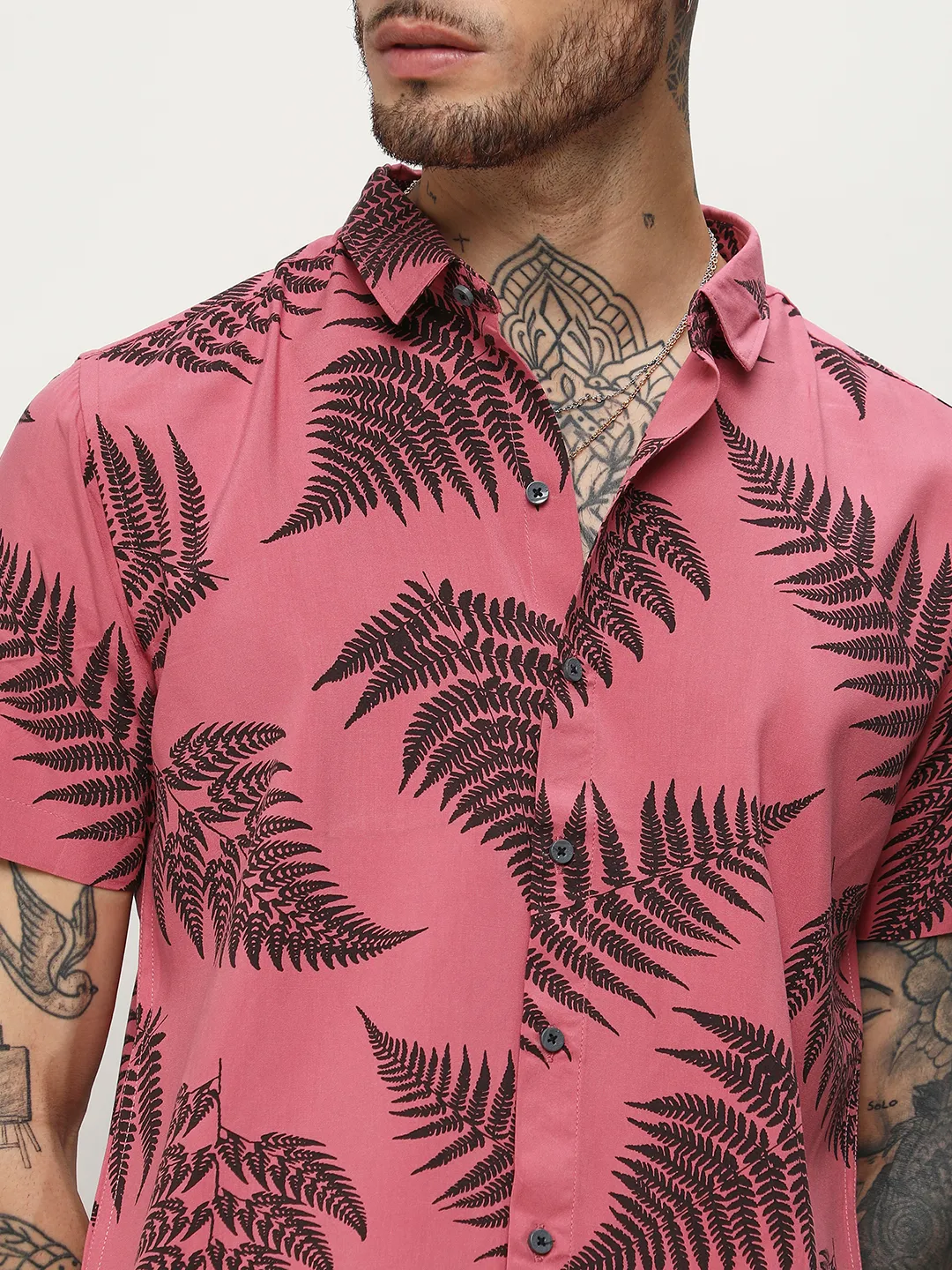 Contrast Fern Shirt - Image 7