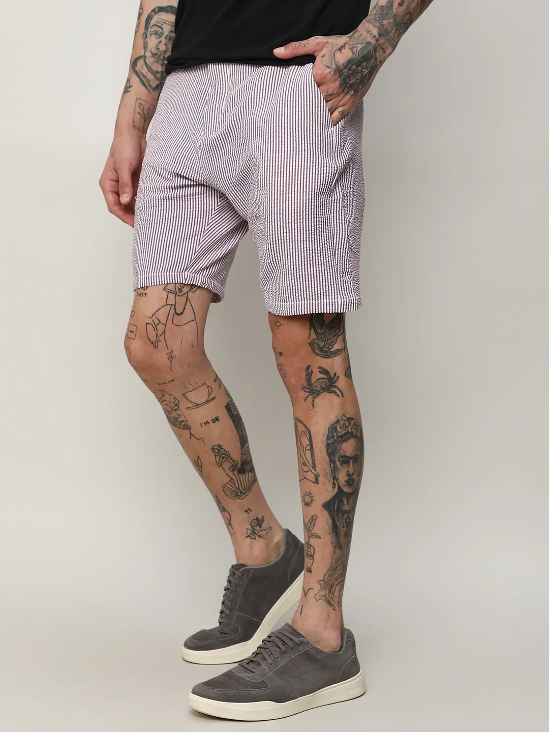 Seersucker Stripe Shorts - Image 3