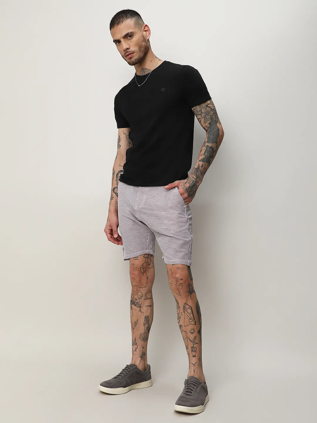 Seersucker Stripe Shorts - Image 5
