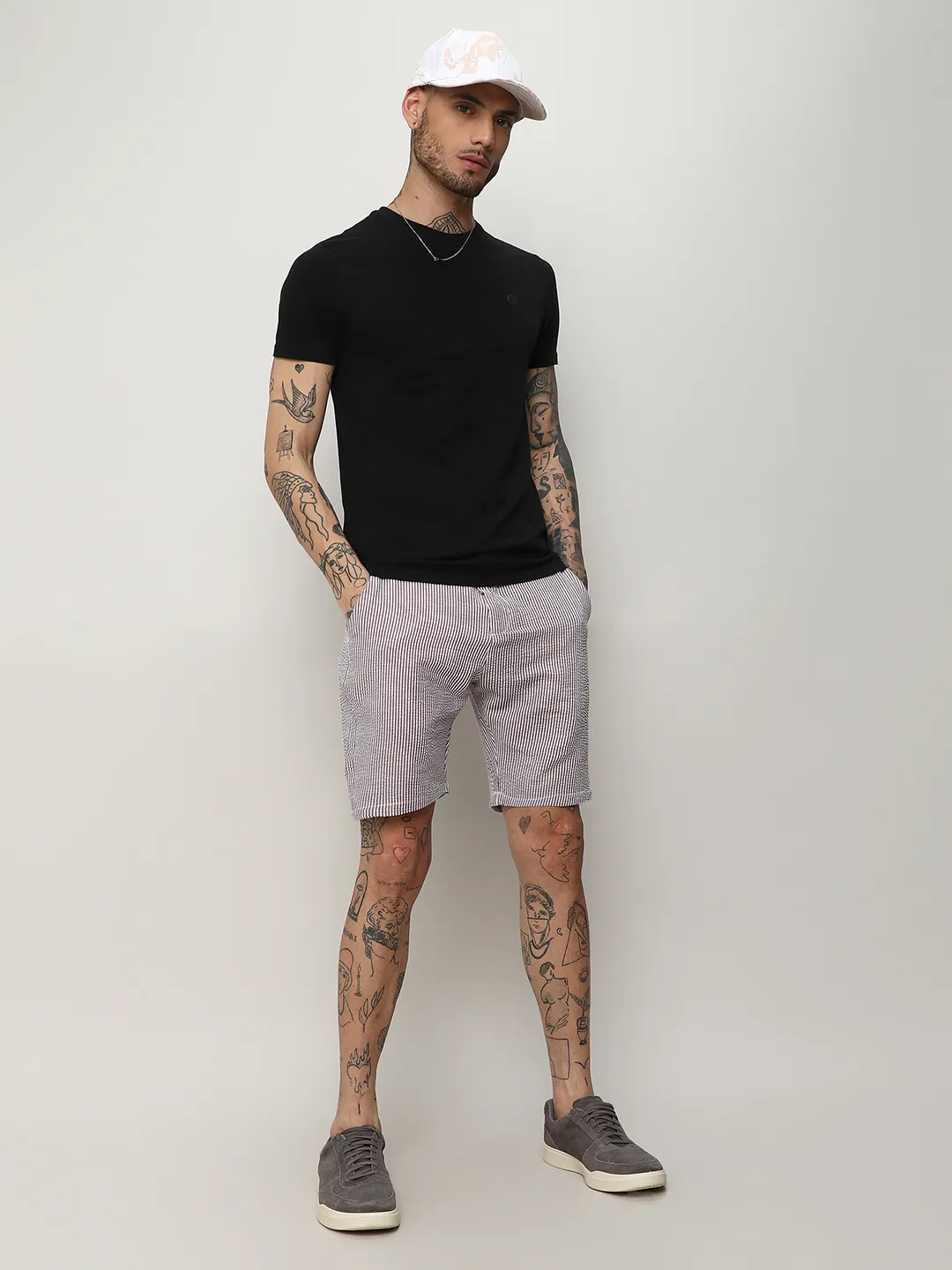 Seersucker Stripe Shorts - Image 6