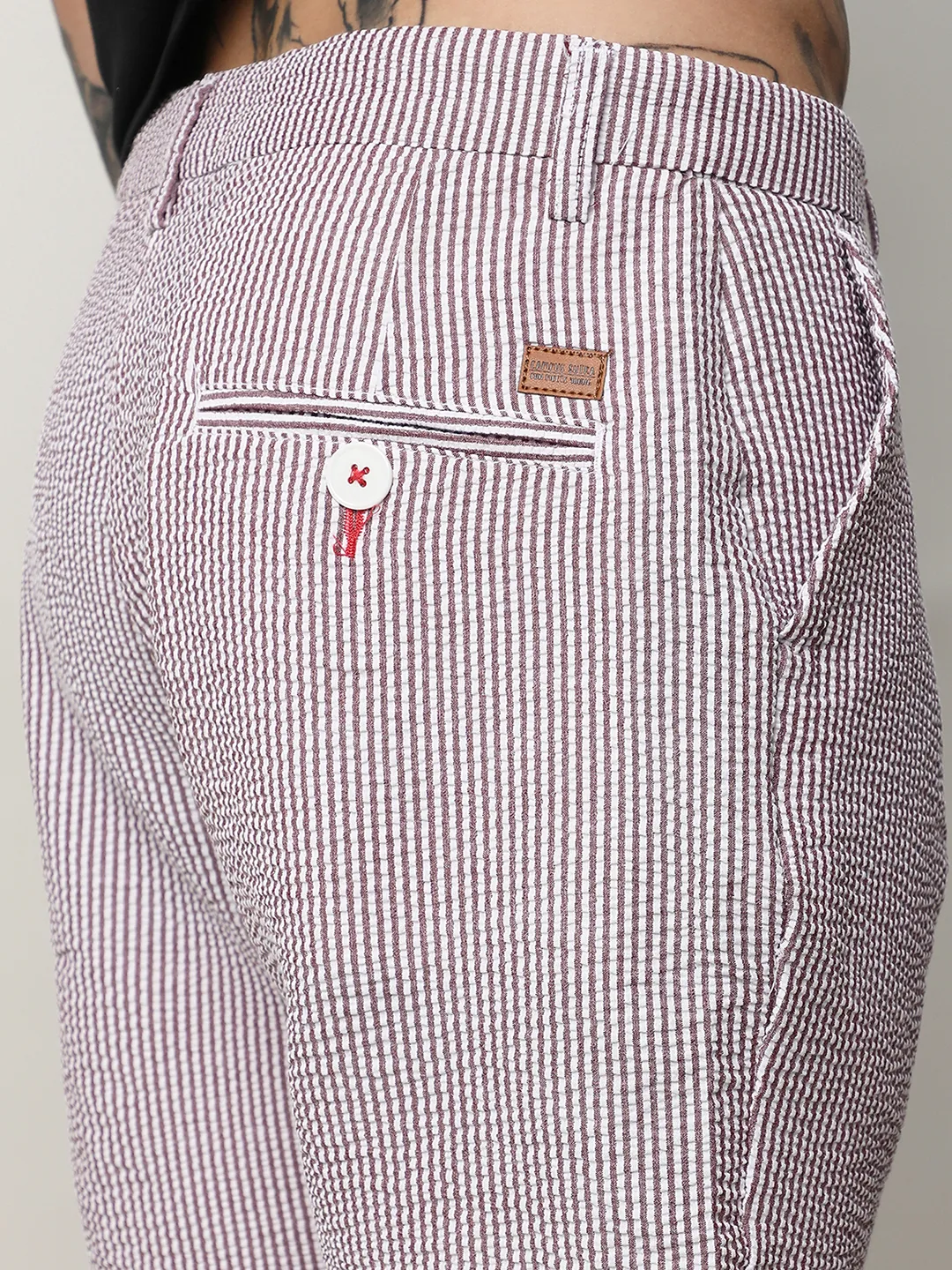 Seersucker Stripe Shorts - Image 8