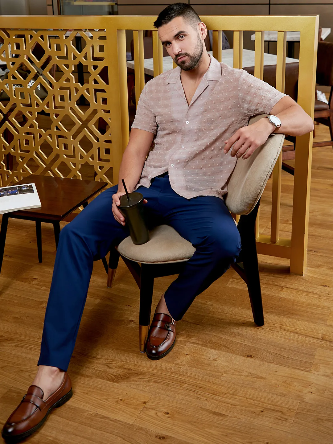 Self-Design Buffalo Check Shirt - Image 2