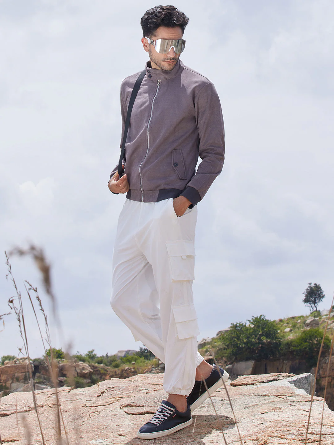 Zip-Front Jacket With Ribbed Hem - Image 6