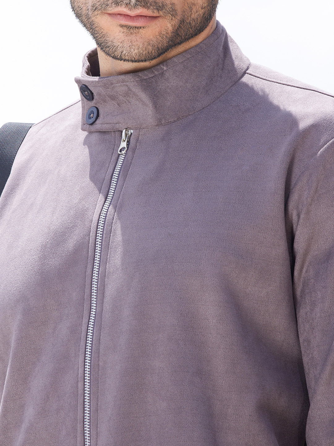 Zip-Front Jacket With Ribbed Hem - Image 7
