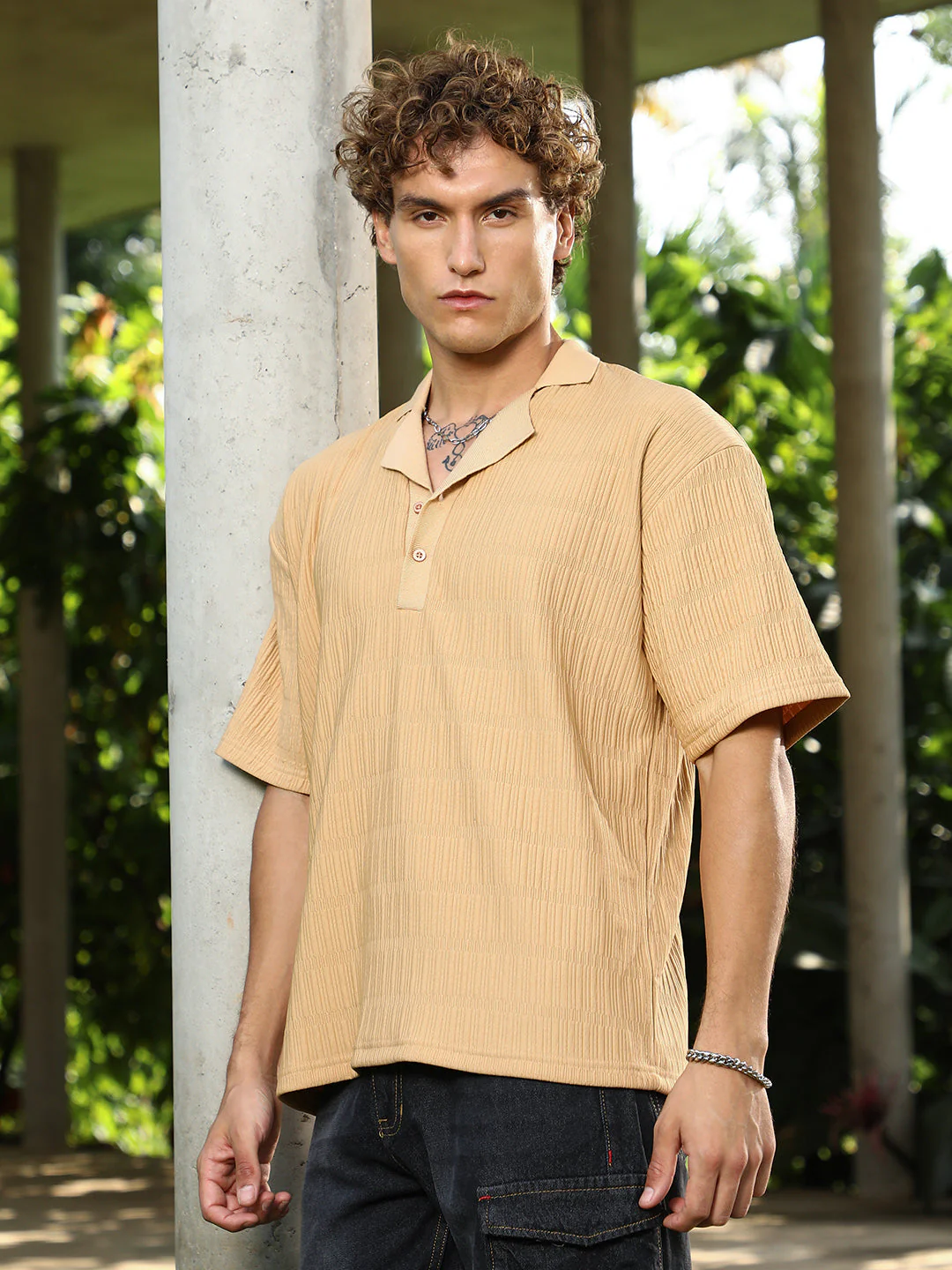 Bubble Cuban Polo T-Shirt - Image 3