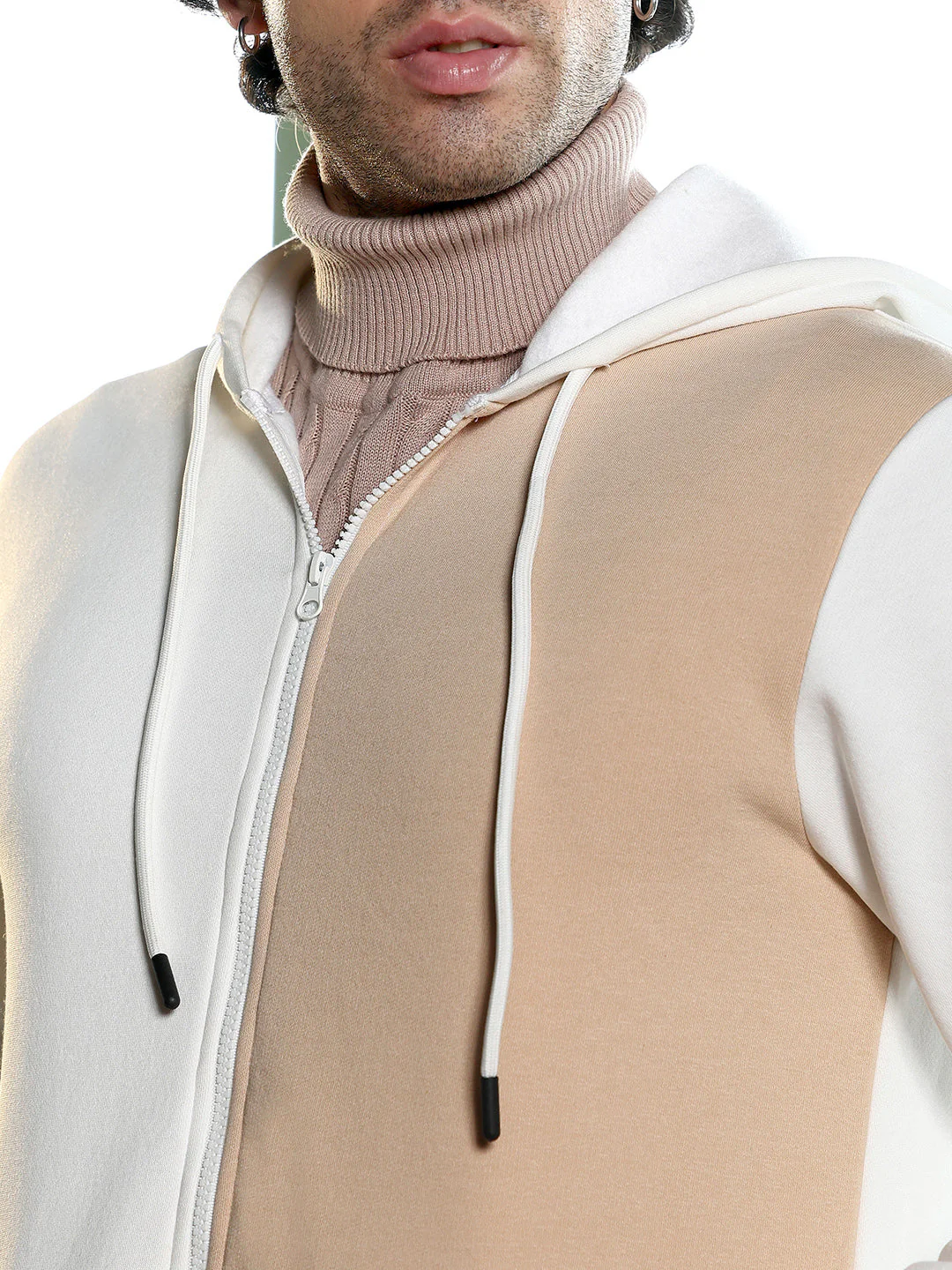 Duo-Tone Zip-Front Hoodie - Image 7