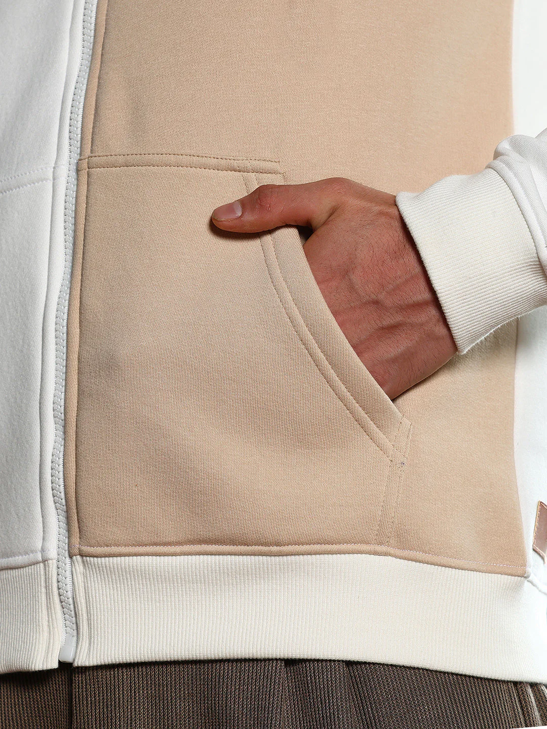 Duo-Tone Zip-Front Hoodie - Image 8