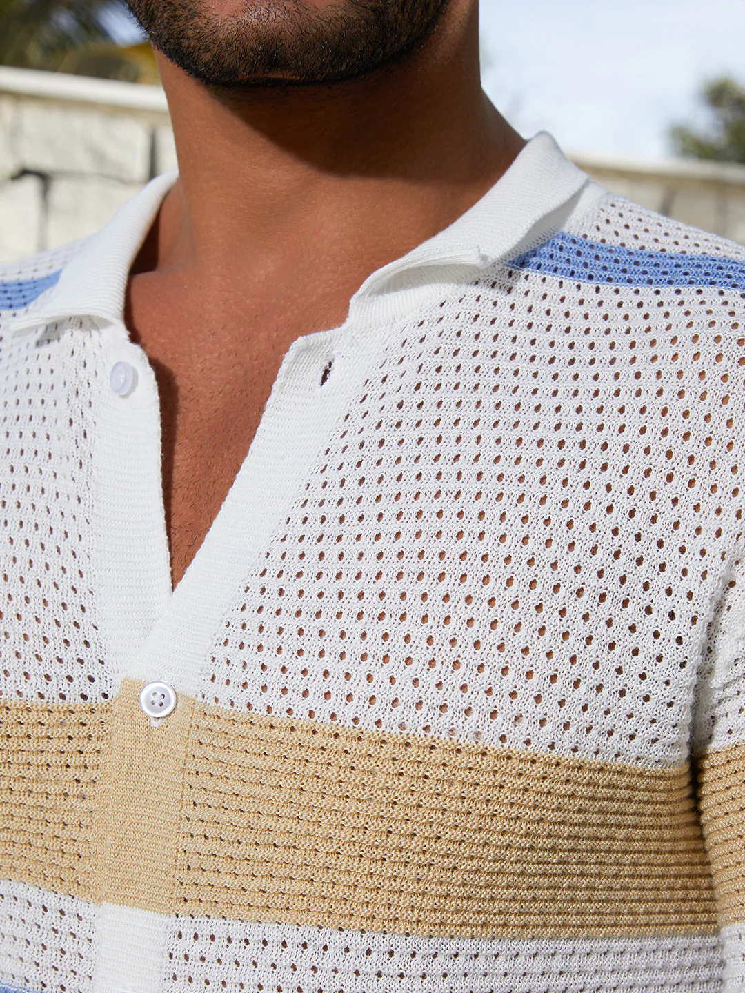 Panel-Knit Relaxed Shirt - Image 7