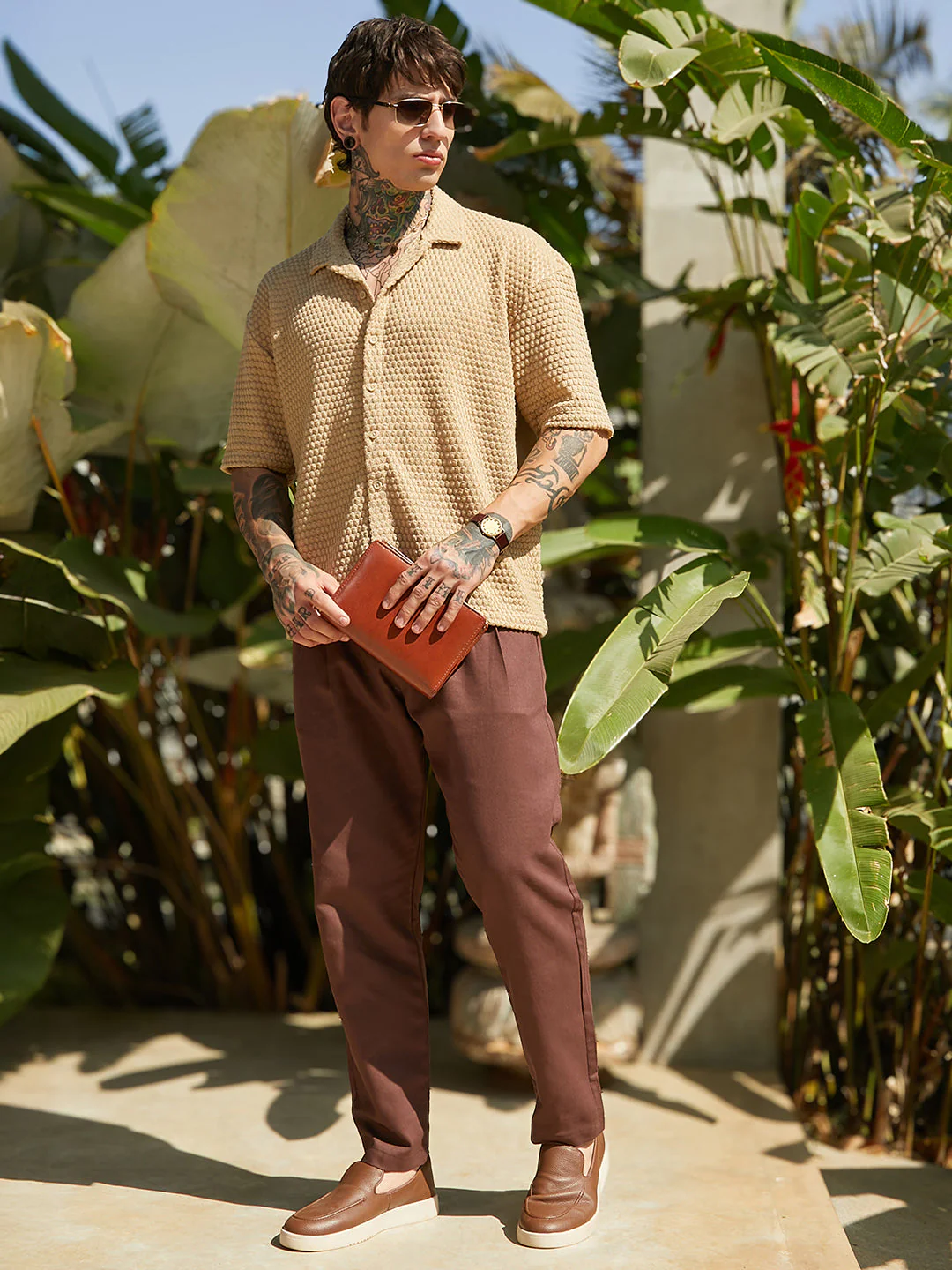 Oval-Tactile Knit Oversized Shirt - Image 6
