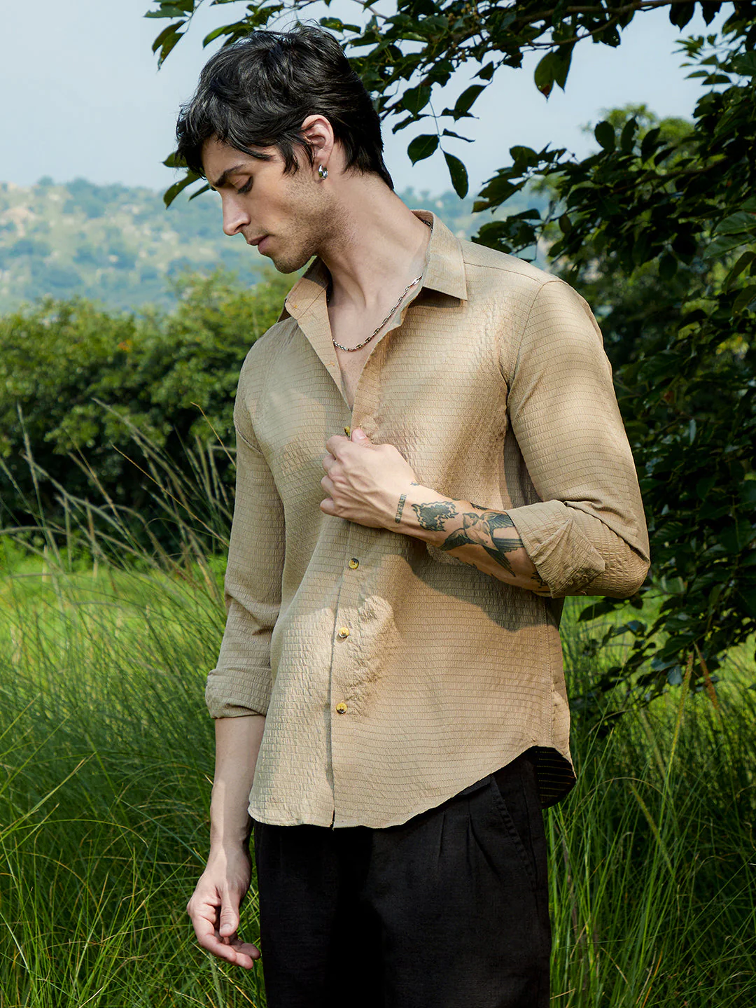 Ruche-Textured Shirt - Image 3