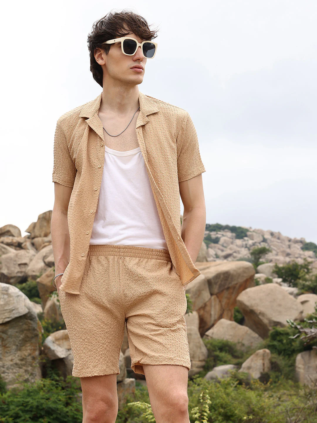 Solid Seersucker Co-Ord Set