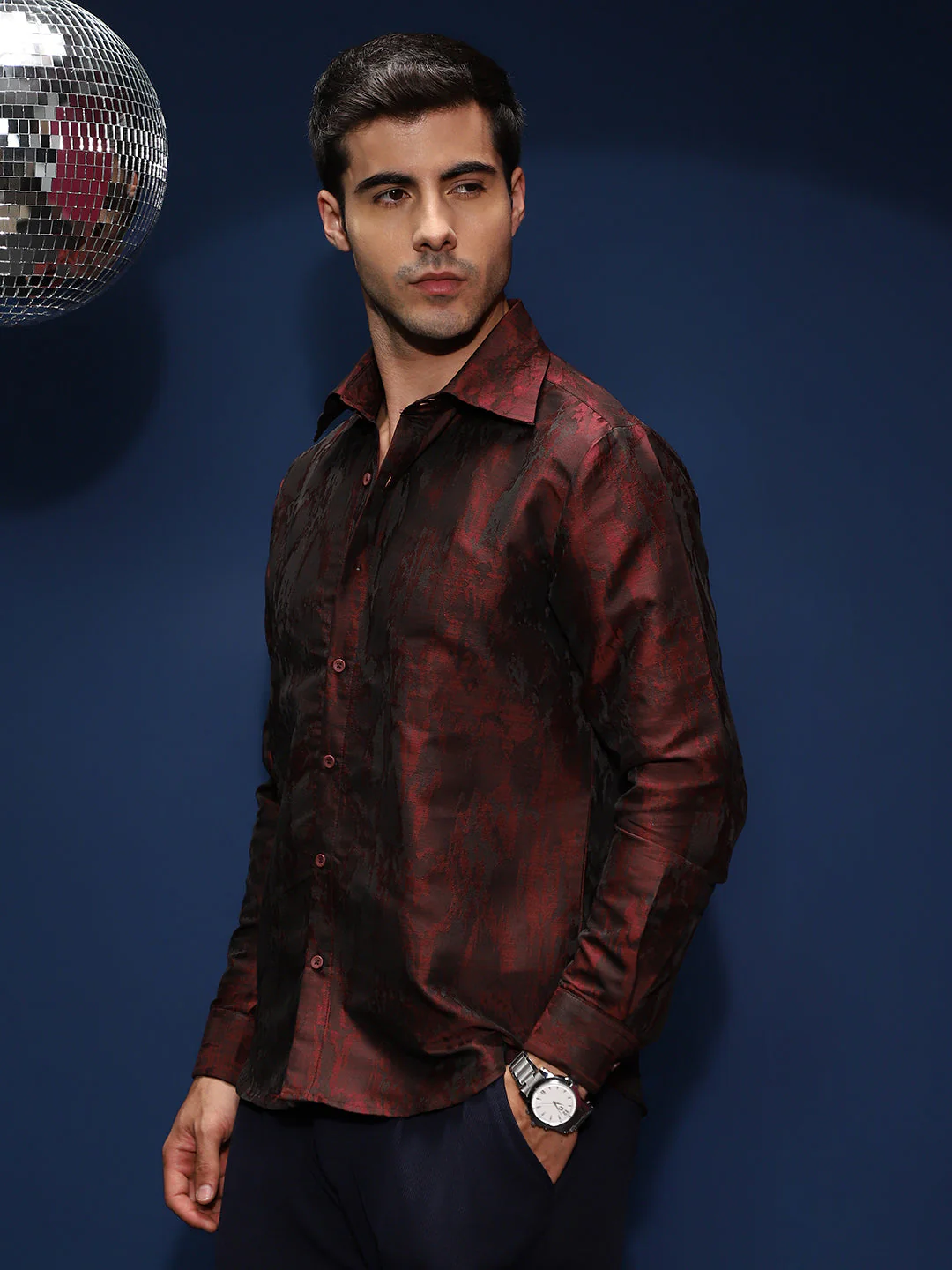 Abstract-Woven Shirt - Image 3