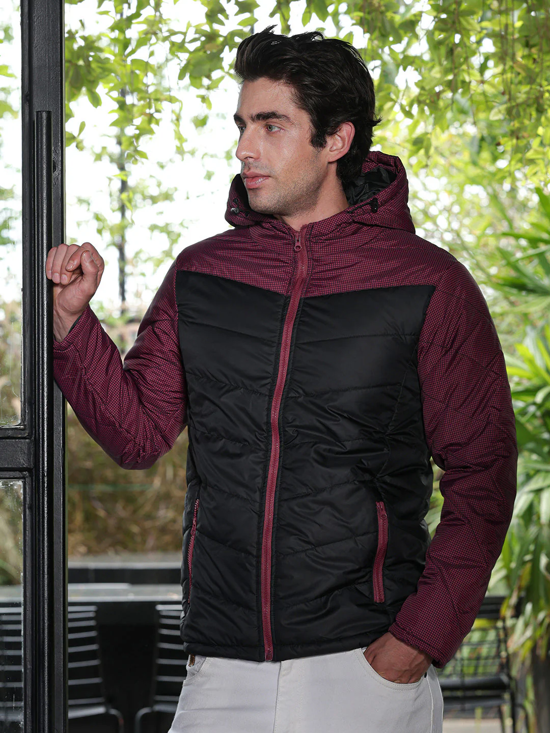Block-Graph Quilted Puffer Jacket - Image 3