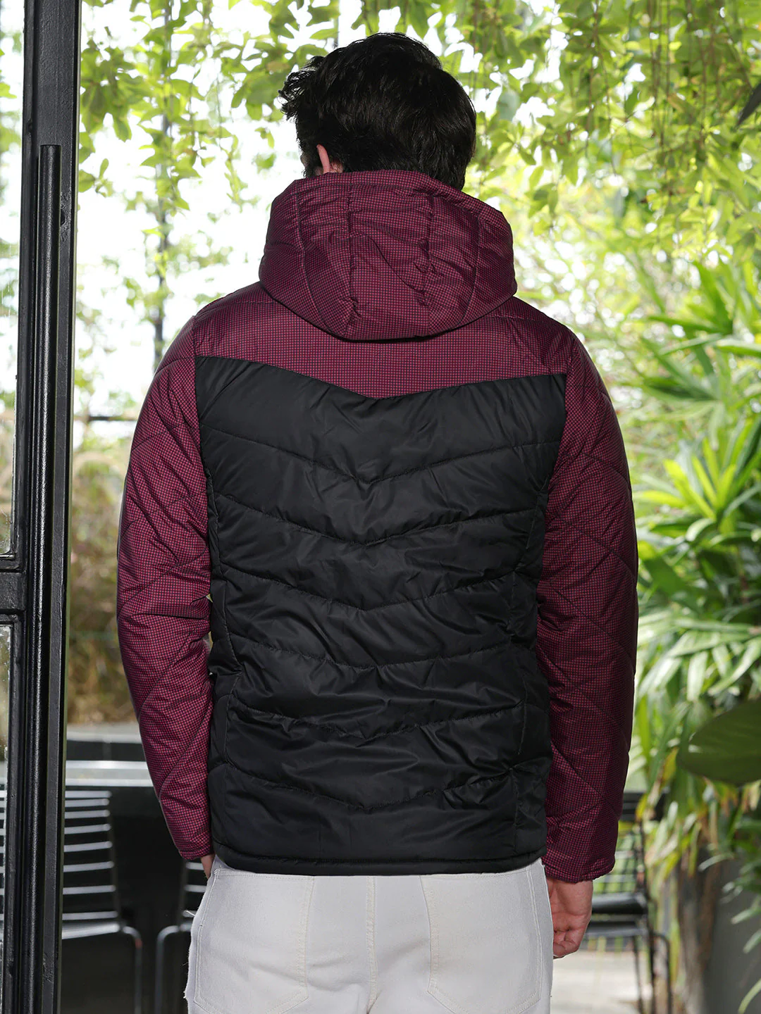 Block-Graph Quilted Puffer Jacket - Image 4