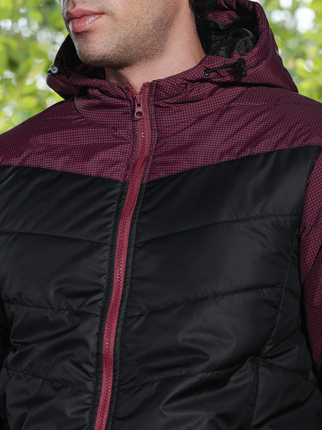 Block-Graph Quilted Puffer Jacket - Image 7