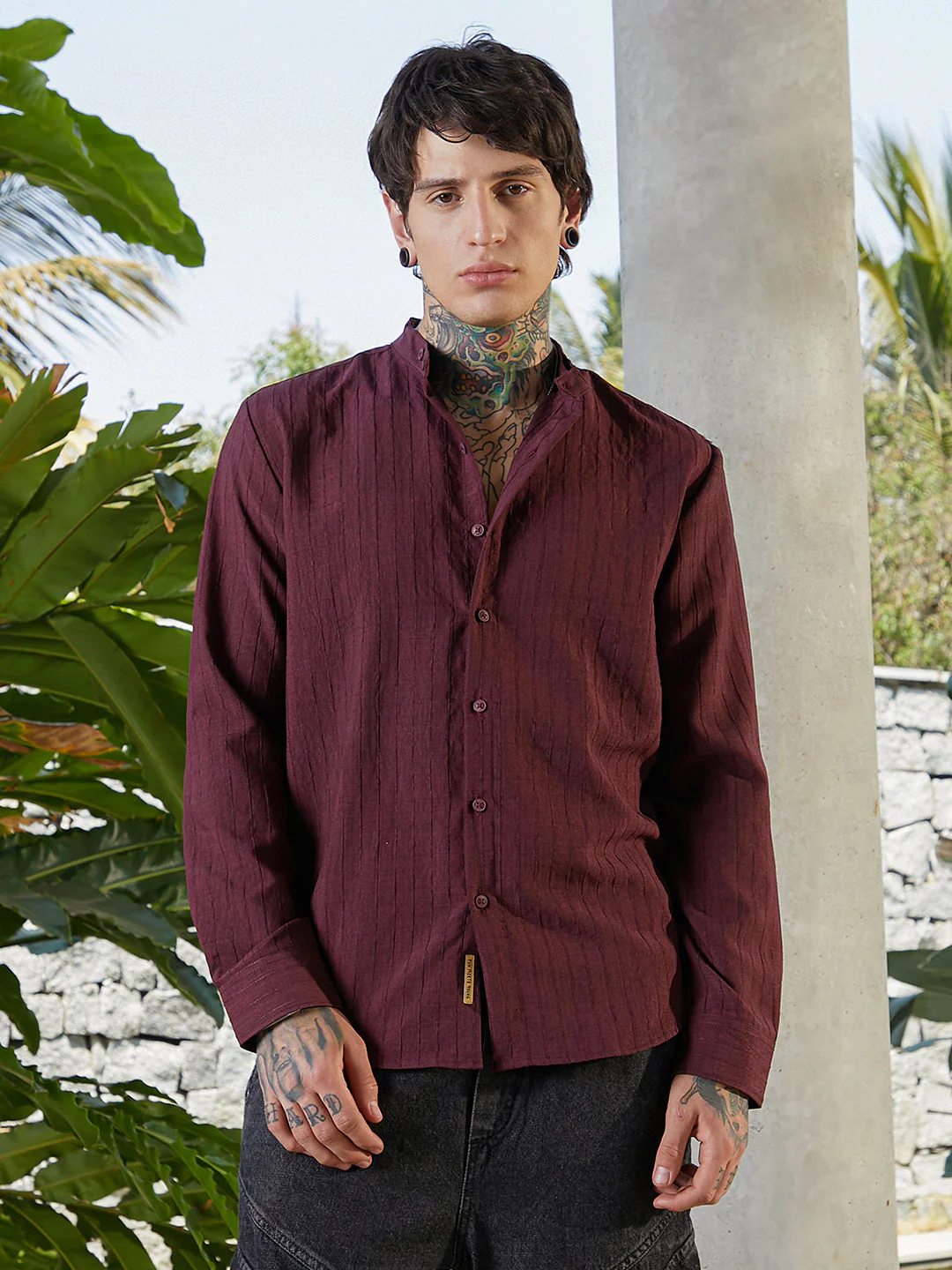 Pinstriped-Tactile Shirt - Image 2