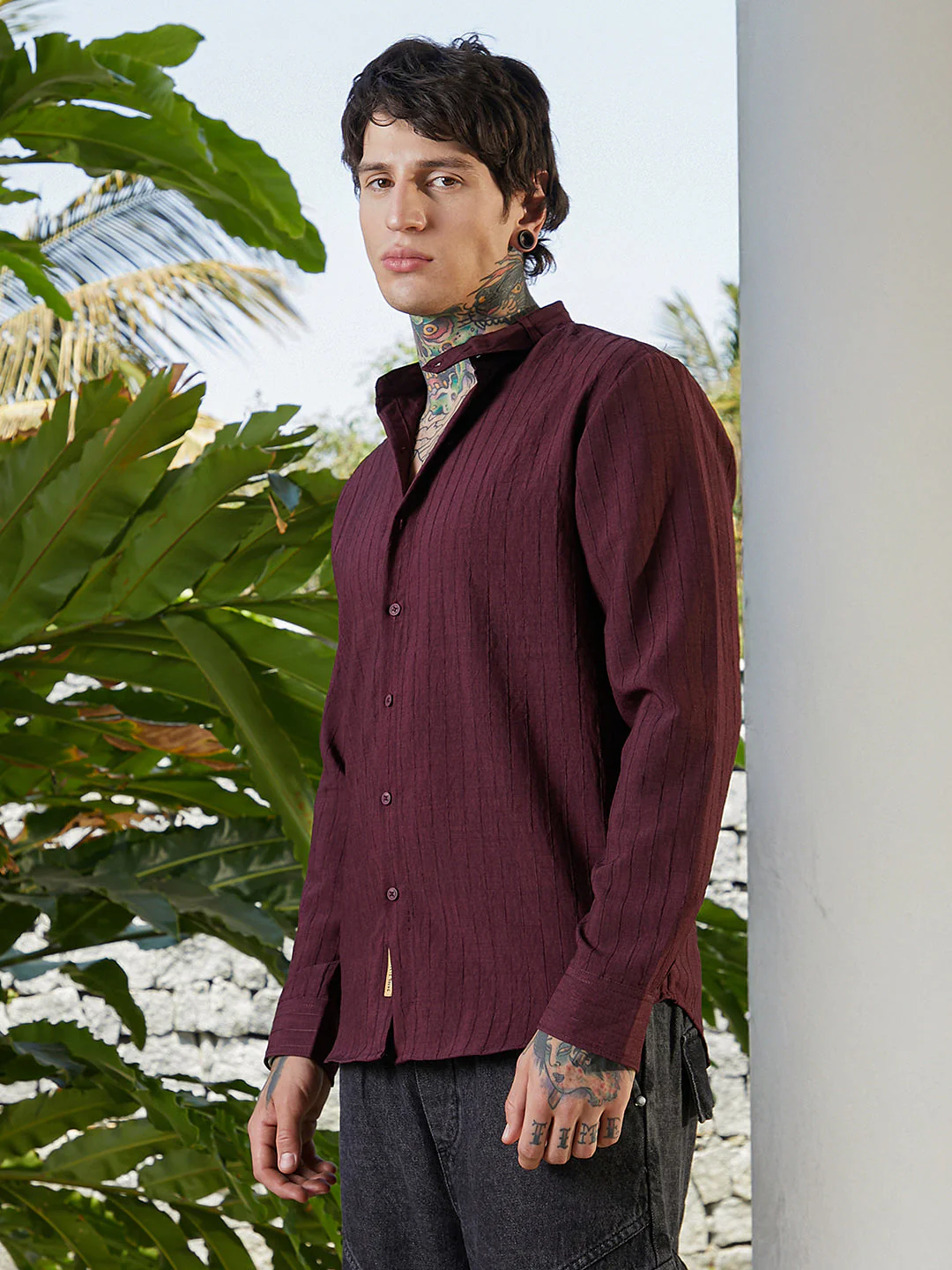 Pinstriped-Tactile Shirt - Image 3