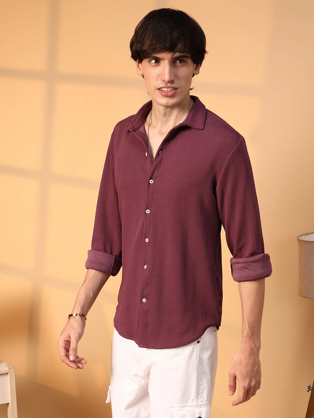 Rope-Textured Shirt - Image 3