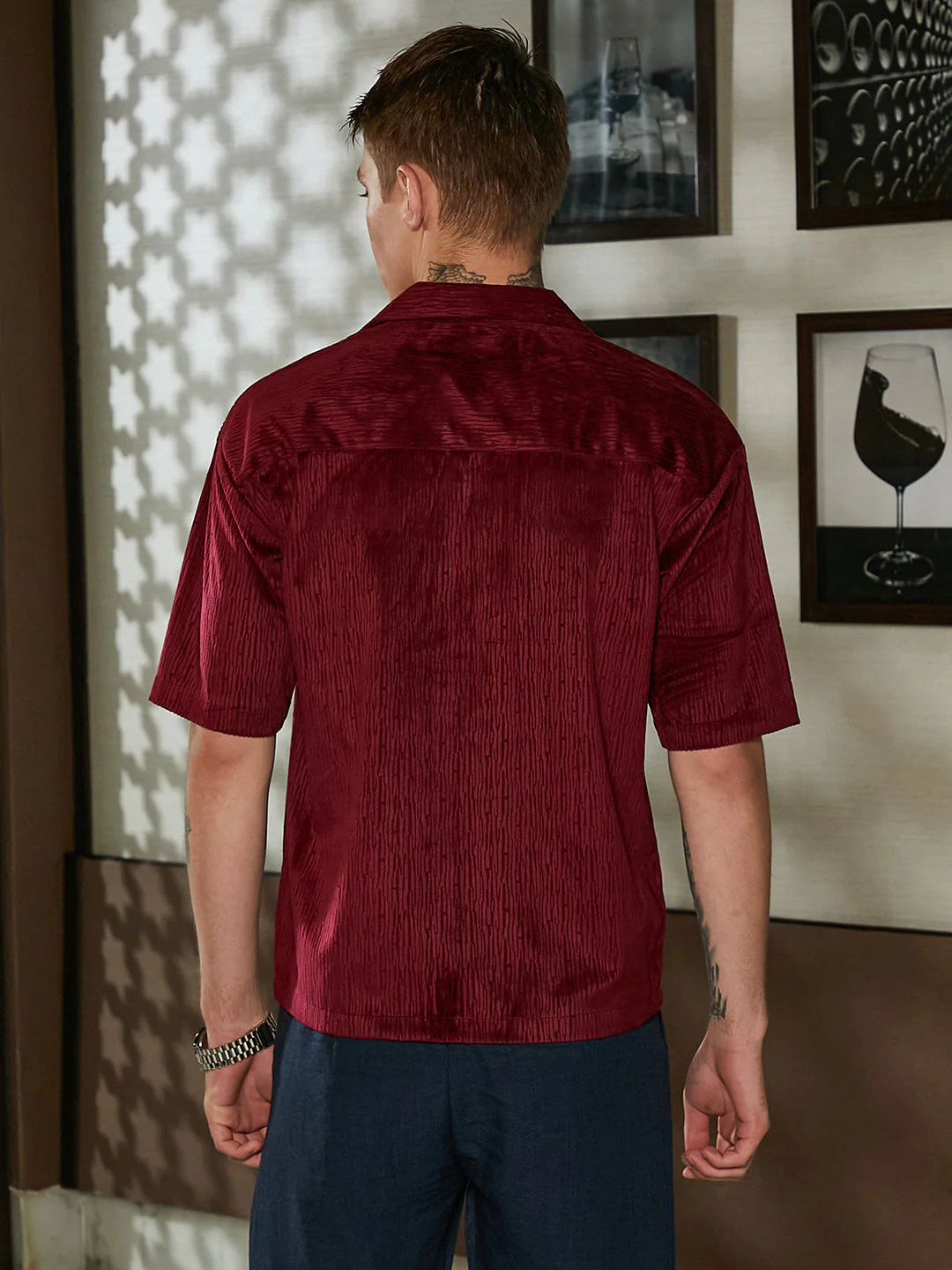 Veined Utility Oversized Shirt - Image 4