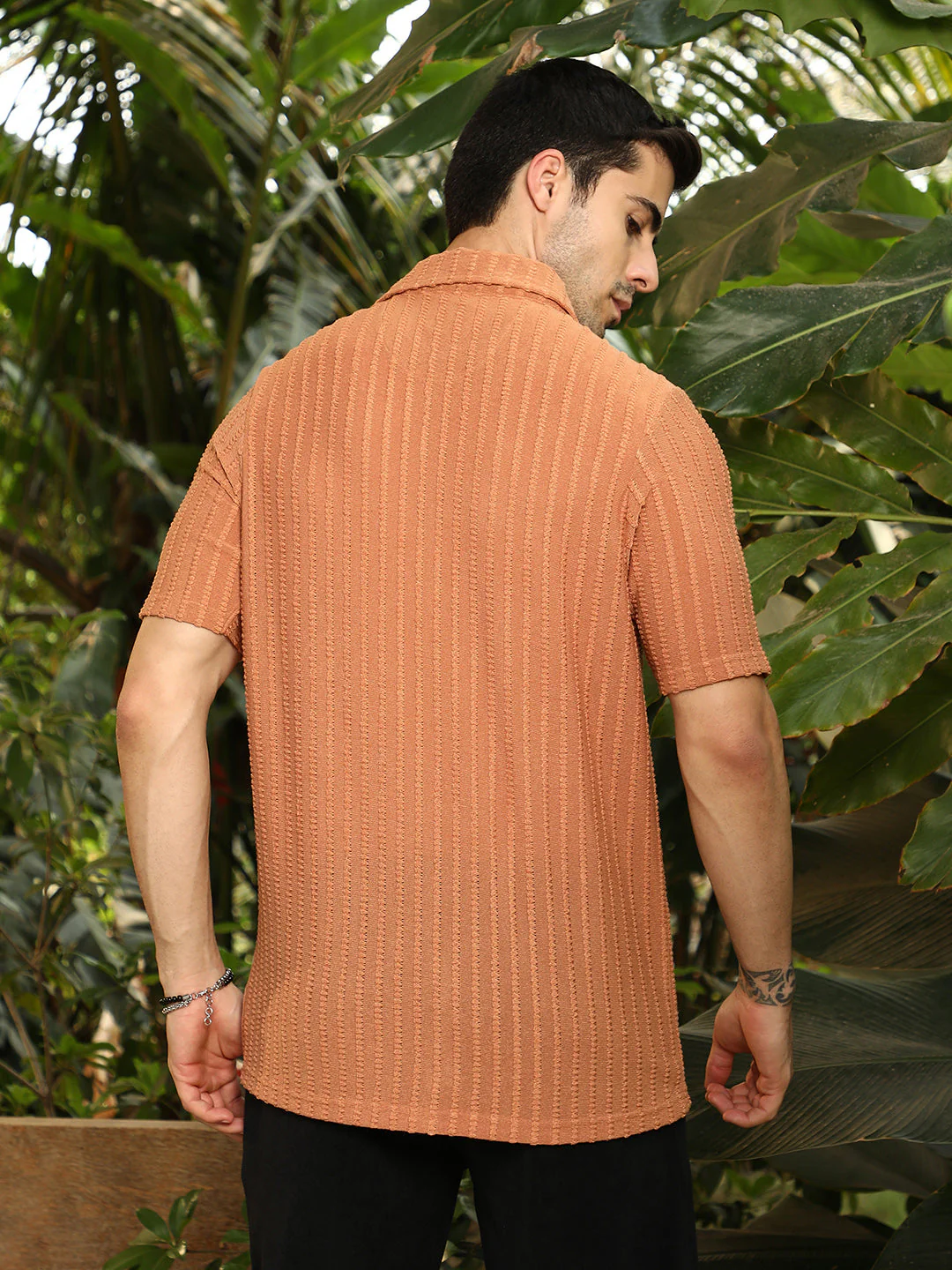 Cross-Stitch Stripe Knit Shirt - Image 4