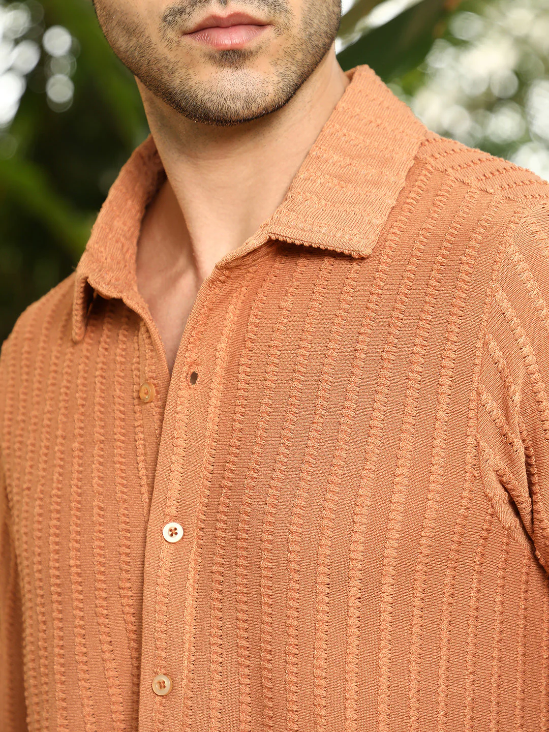 Cross-Stitch Stripe Knit Shirt - Image 7