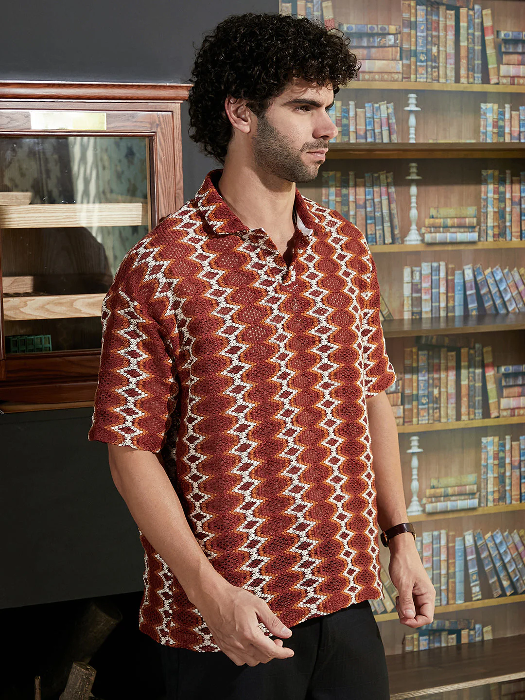 Folk-Logenze Oversized Polo T-Shirt - Image 3
