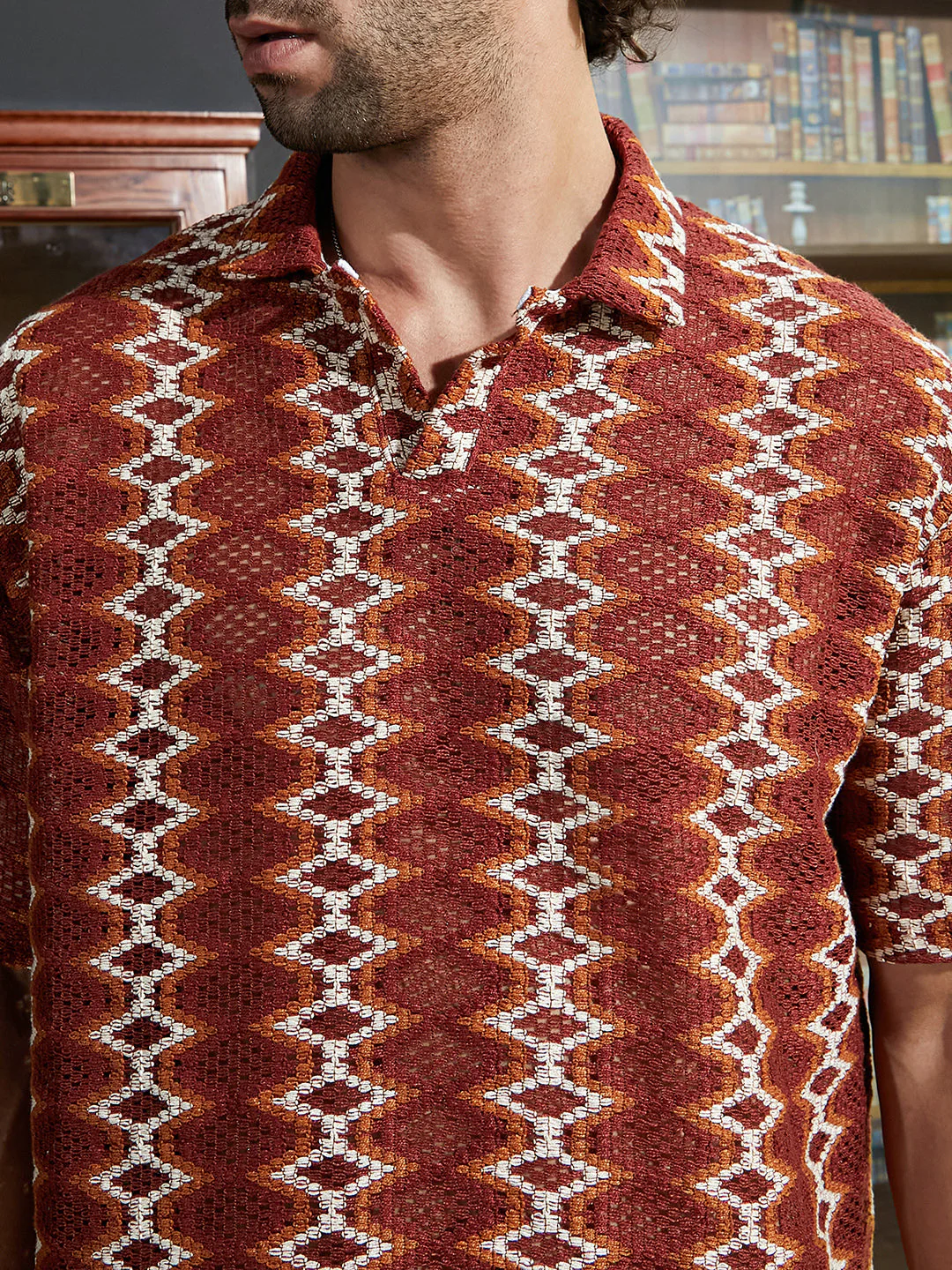 Folk-Logenze Oversized Polo T-Shirt - Image 7