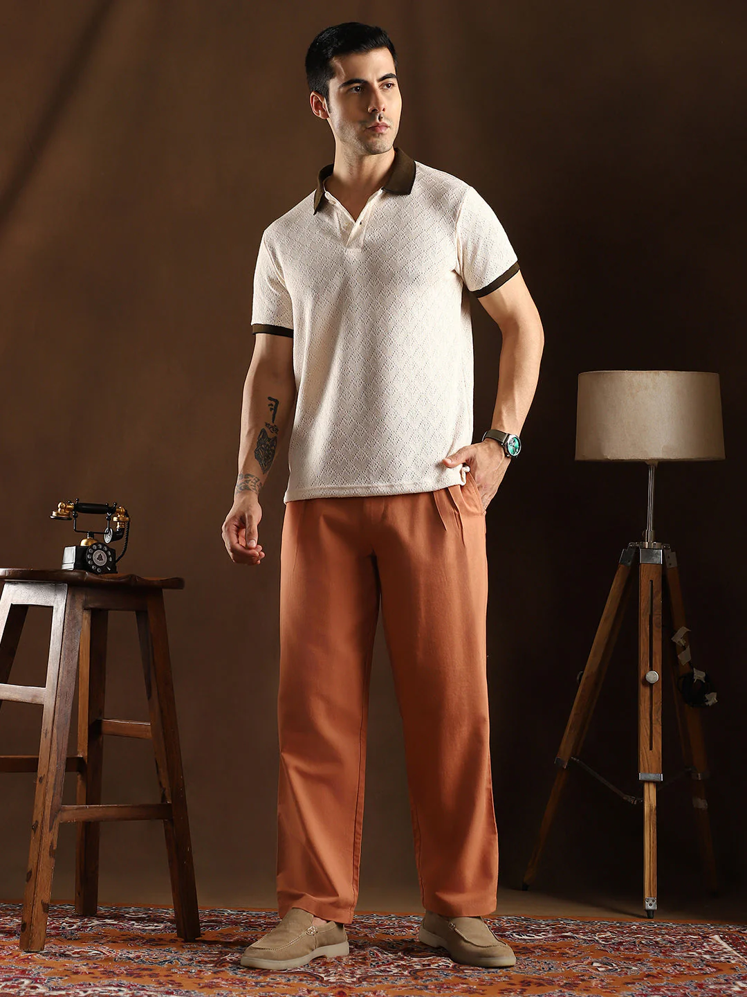 Lightweight - Straight-Pleated Slittrousers - Image 5