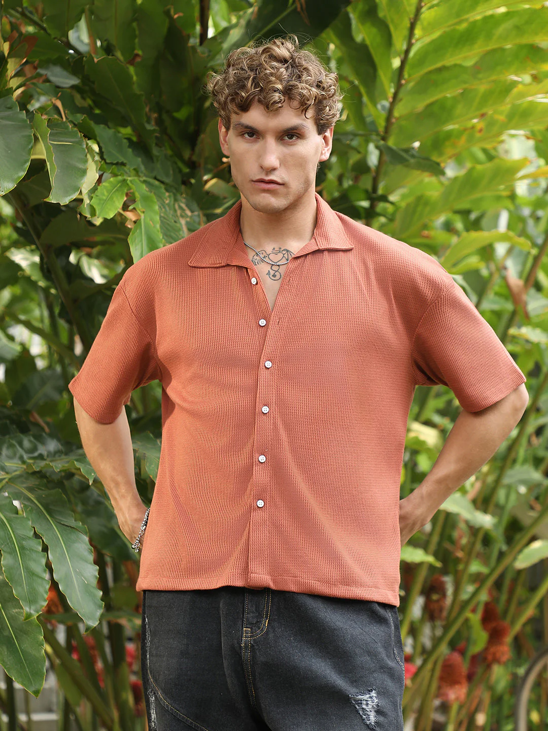 Waffle-Knit Shirt - Image 2