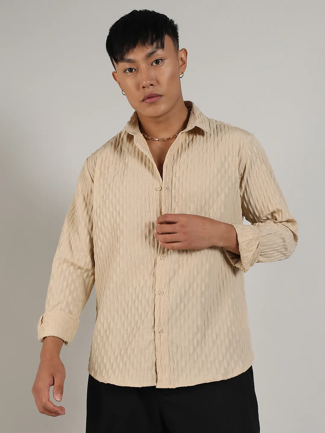 Crinkled-Weave Shirt - Image 2