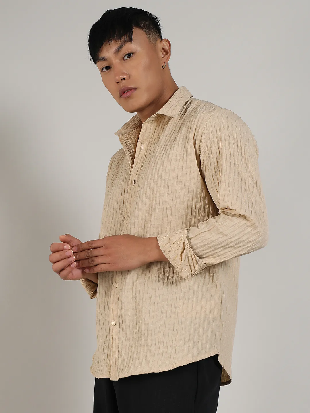 Crinkled-Weave Shirt - Image 3