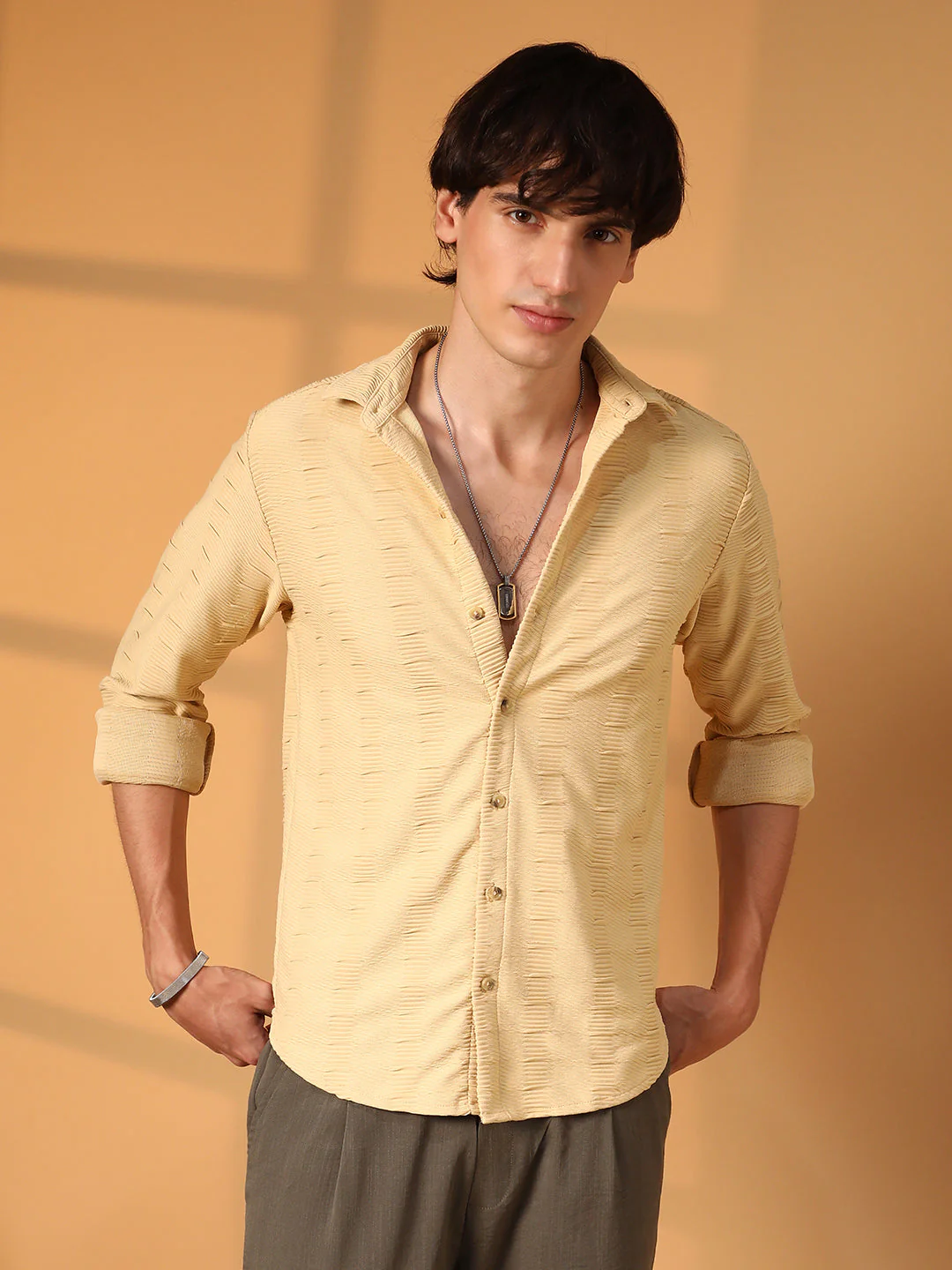 Ruche-Ribbed Shirt - Image 2