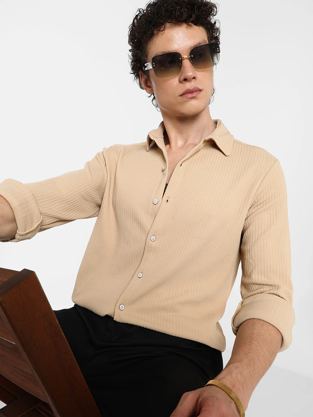 Stripe-Creased Shirt - Image 9
