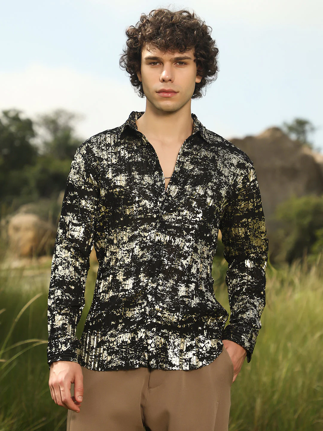 Textured Foil Shirt - Image 2