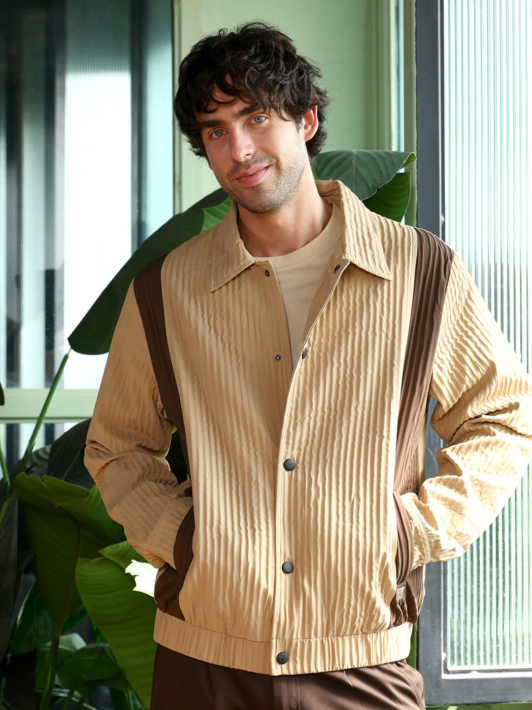 Panelled Crease-Tactile Jacket - Image 2