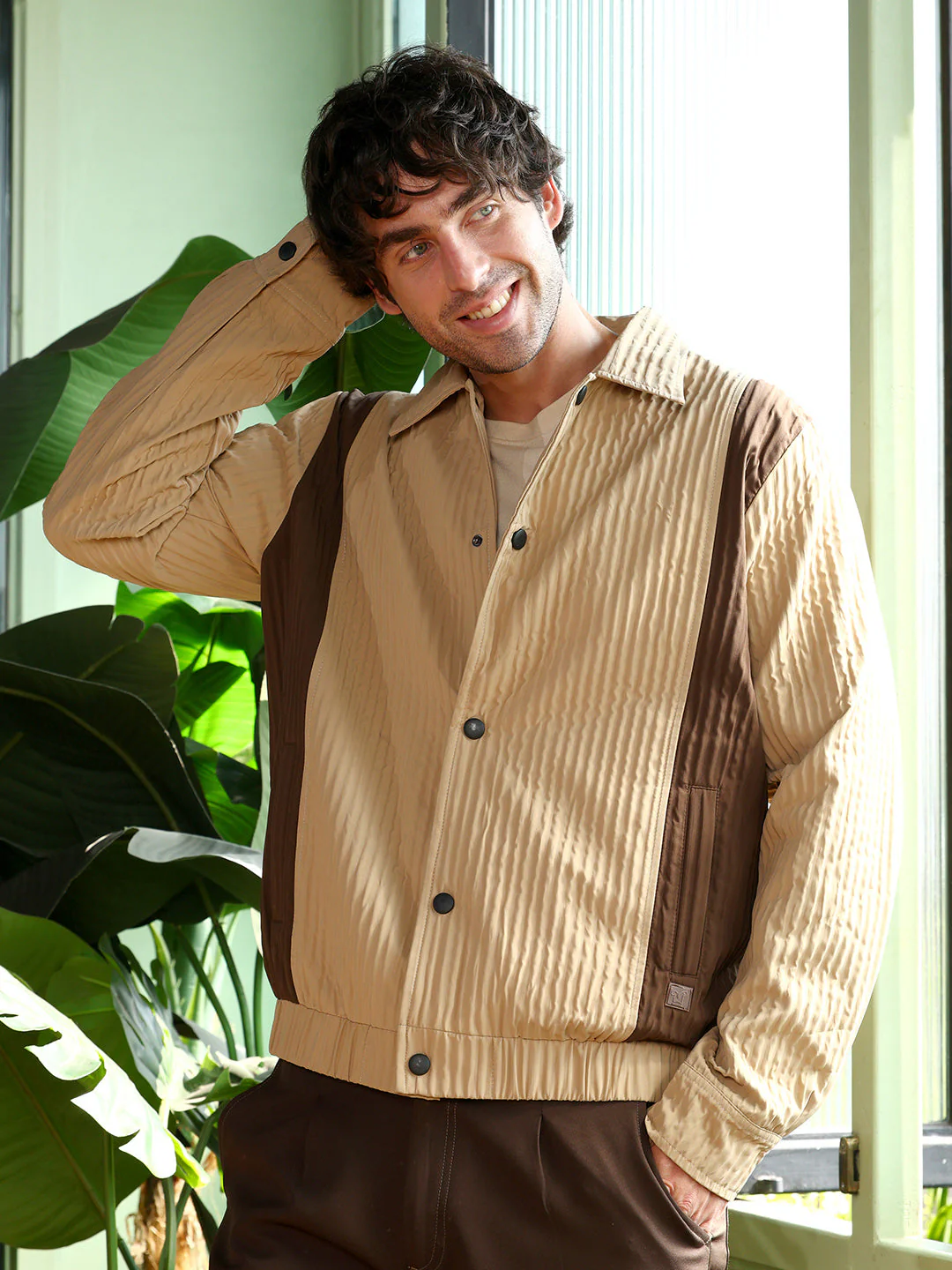 Panelled Crease-Tactile Jacket - Image 3