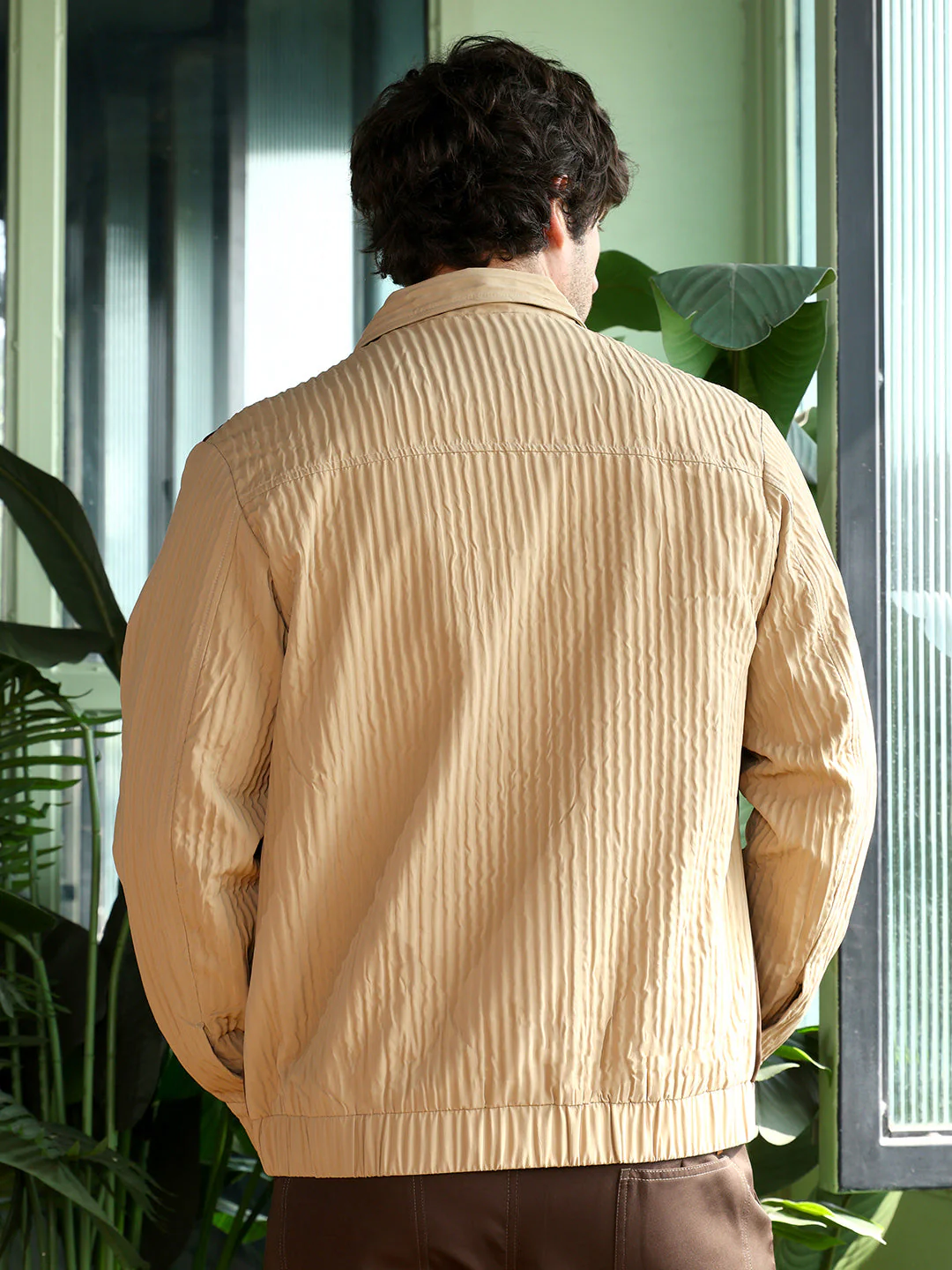 Panelled Crease-Tactile Jacket - Image 4