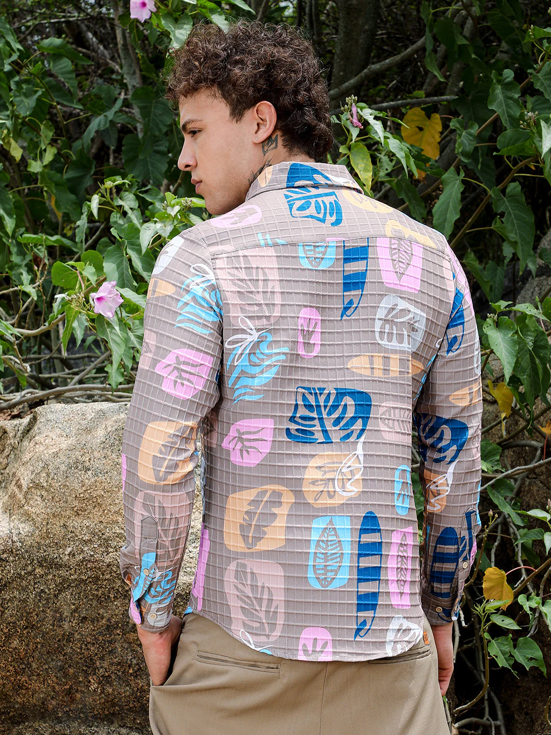 Foliage Imprint Shirt - Image 4