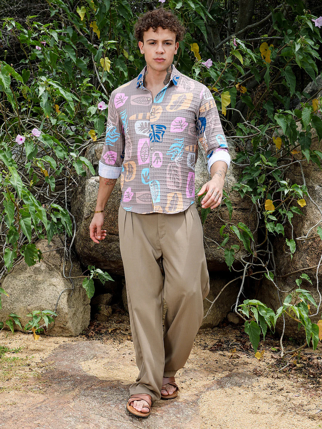 Foliage Imprint Shirt - Image 5