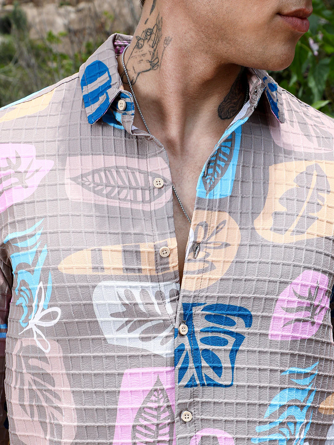 Foliage Imprint Shirt - Image 7